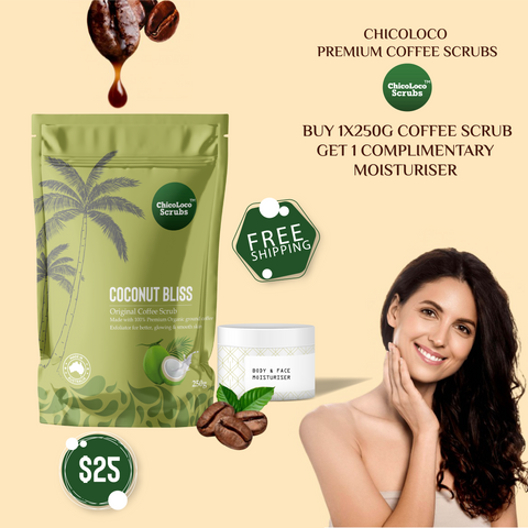 FREE MOISTURISER WITH ANY COFFEE SCRUB